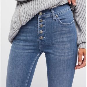 Free People Reagan Buttonfly Jeans